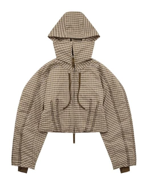 Nike Brown X Knwls Check-Pattern Jacket