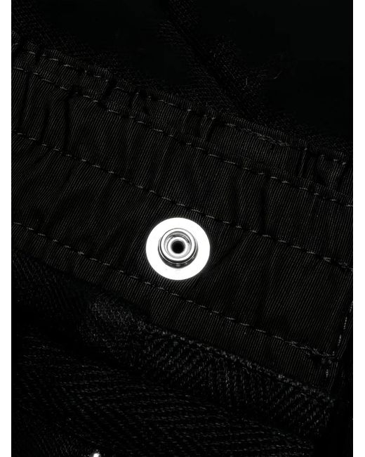 Sacai Black Sponge Drawstring Trousers for men