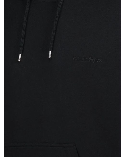 Hoodie À Logo Brodé Courreges pour homme en coloris Black
