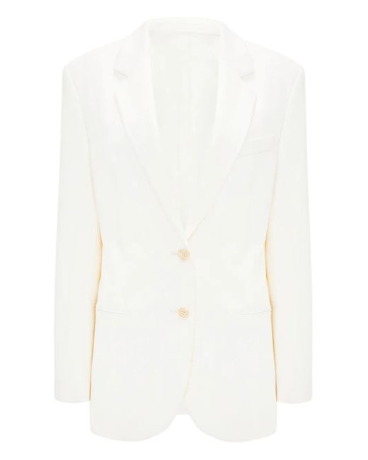 Victoria Beckham White Tailored Wool Jacket