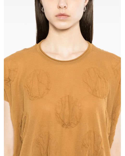 Top Con Cuello Redondo Uma Wang de color Orange