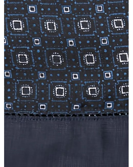 Orlebar Brown Blue Maitan Geometric-Print Shirt for men