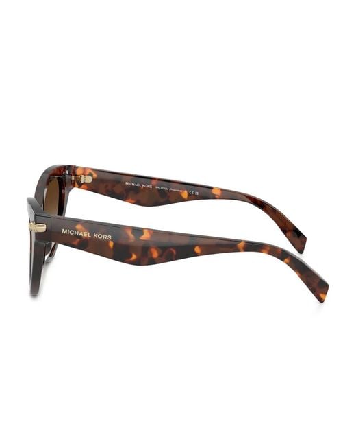 Michael Kors Brown Tortoiseshell Cat-Eye Sunglasses