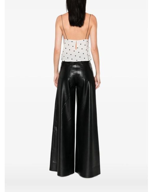 Top con motivo de lunares Alessandra Rich de color White