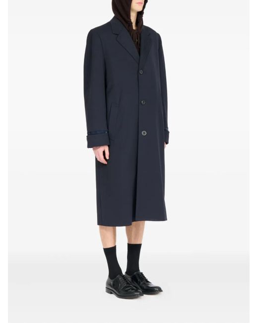 Maison Margiela Blue Button-Front Coat for men