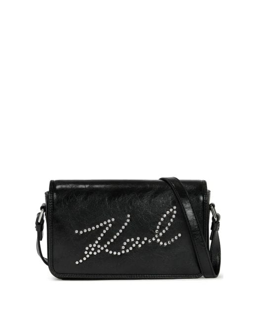 Karl Lagerfeld Black K/Skuare Cross Body Bag