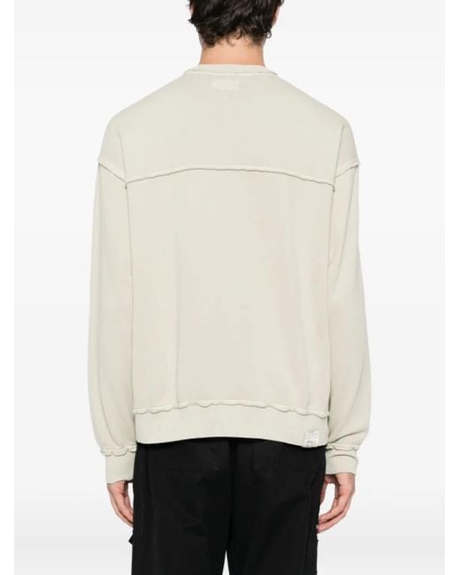 Izzue White Bear Motif Sweater for men