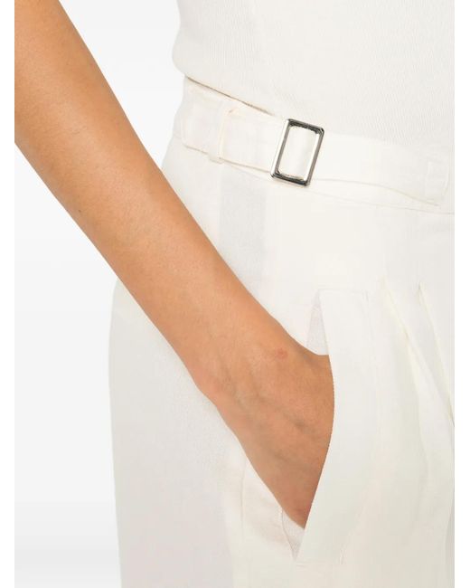 ELEH White Pantalon Ample À Design Ajustable
