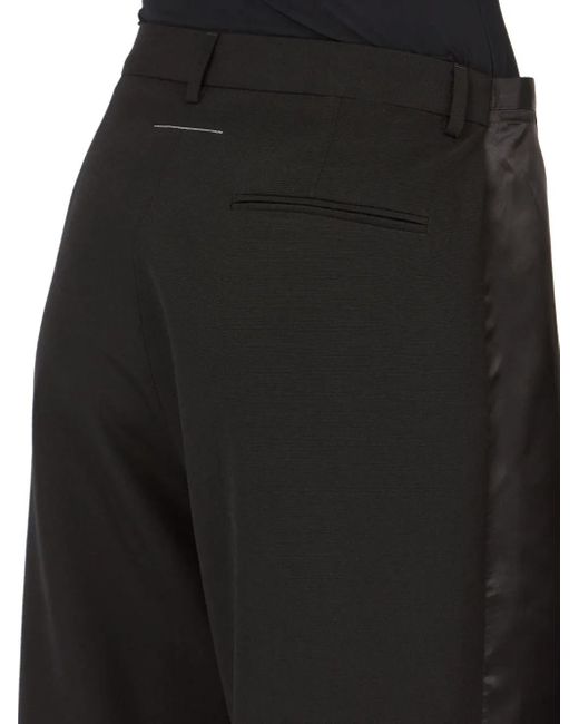MM6 by Maison Margiela Black Panelled Trousers