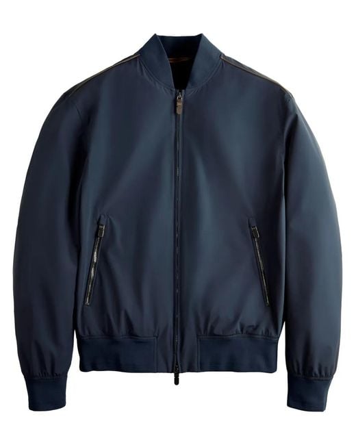 Tod's Blue Technical Fabric Bomber Jacket for men