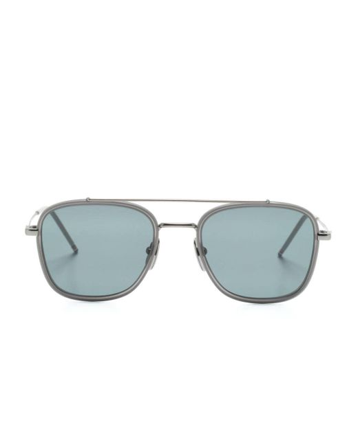 Thom Browne Blue Pilot-frame Sunglasses