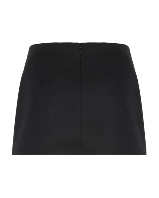 Givenchy Black Sliced Mini Skirt