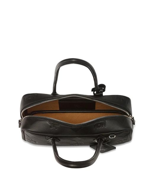 MCM Black Maxi Aren East West Shoulder Bag