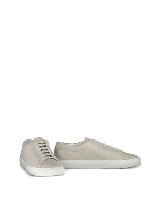 Moorer White Boldini Leather Sneakers for men
