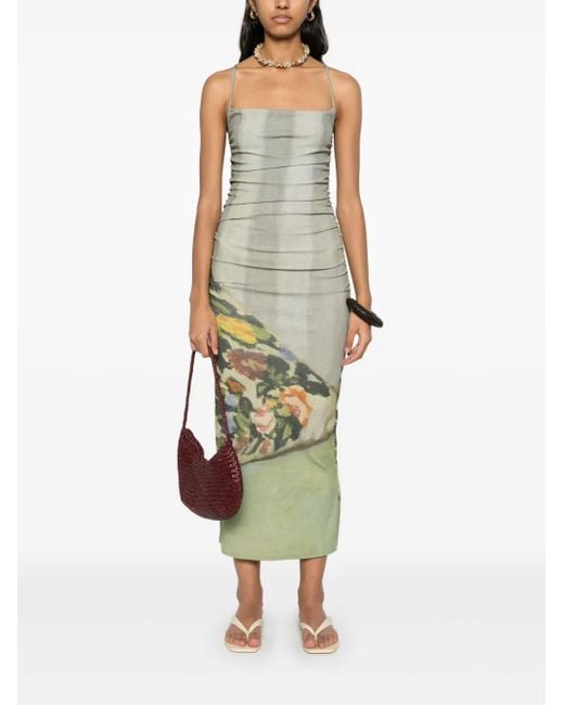 Nanushka Green Alexa Midi Dress