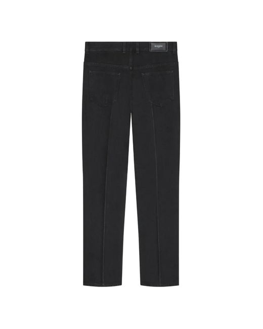 Givenchy Black Pressed-Crease Jeans for men