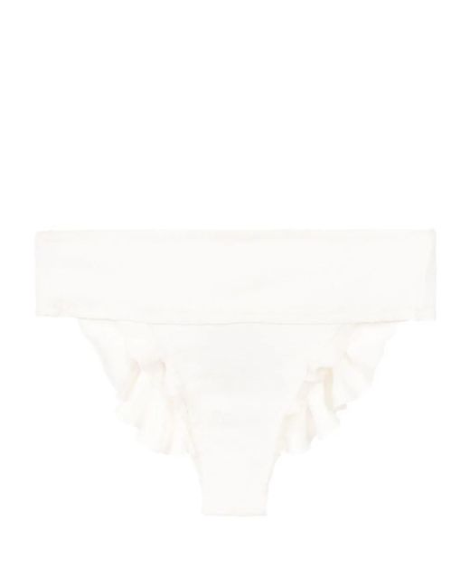 Clube Bossa White Jasper High-Waist Bikini Bottoms