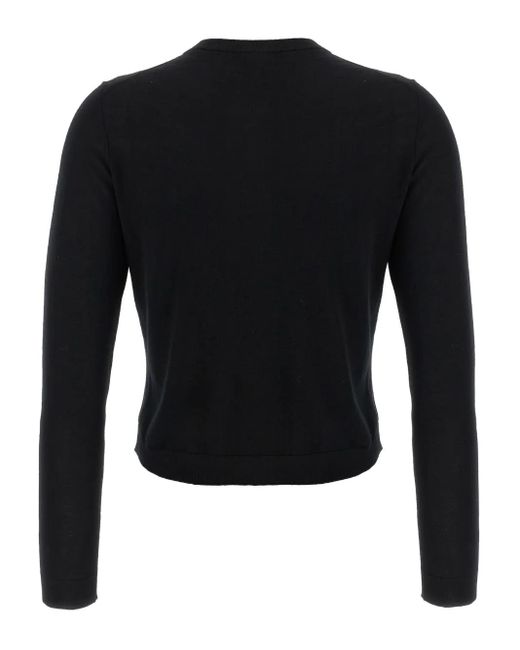 Theory Black Button-Up Cardigan