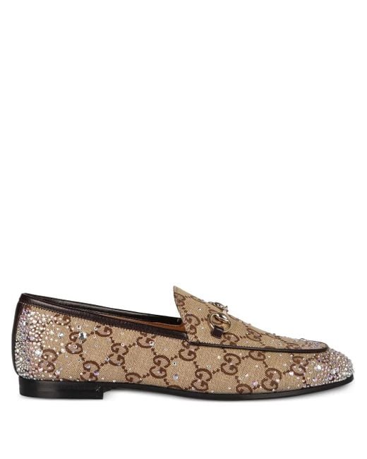 Mocasines con motivo GG Gucci de color Brown