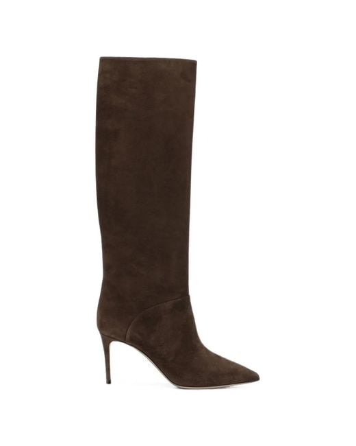 Casadei Brown Blade Suede Pointed-Toe Boots