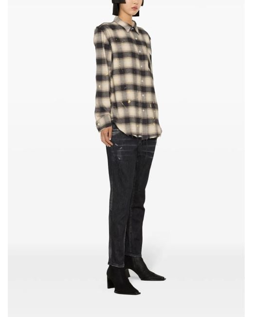 DSquared² Black Slim Fit Denim Pants