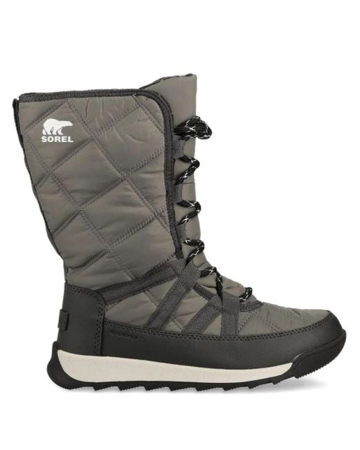 Sorel Black Whitney Ii Quilted Lace-Up Boots