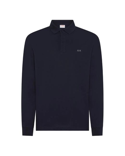 Sun 68 Poloshirt mit Logo-Stickerei in Blue für Herren