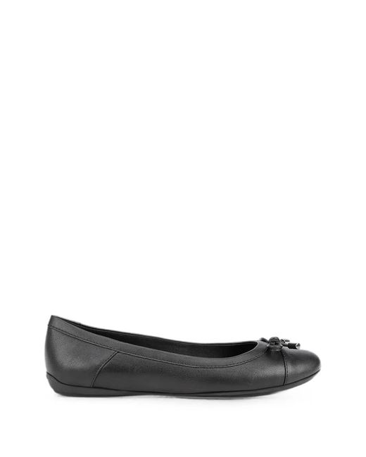 Geox White Charlene Bow-Detail Ballet Flats