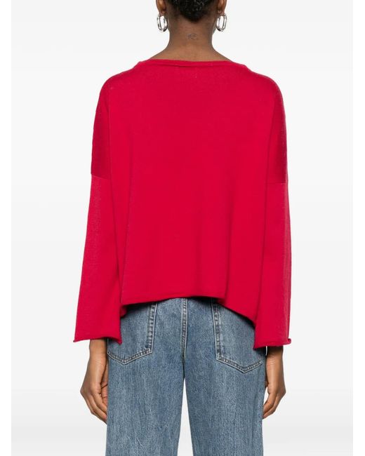 Be You Red Long-Sleeve Sweater