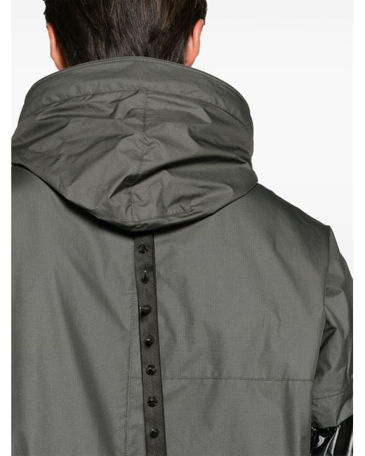 Acronym Gray Windstopper Interops Hooded Jacket for men
