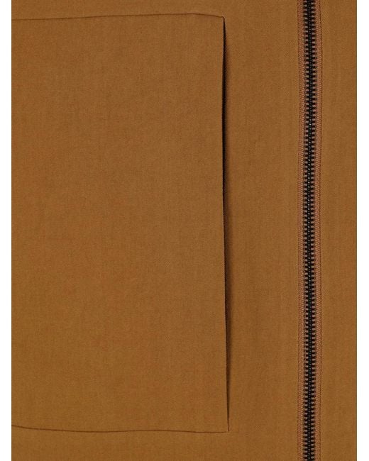 Veilance Brown Veste Zippée Mionn À Poches Plaquées for men