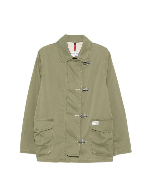 Fay Green Manteau À Fermeture Duffle-Coat for men