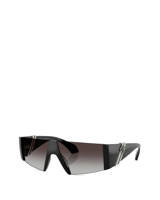 Versace Gray Edge Mask Sunglasses
