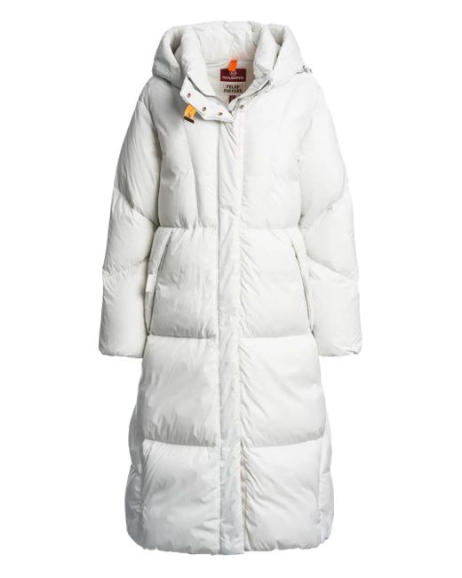 Cappotto Imbottito Con Cappuccio di Parajumpers in White