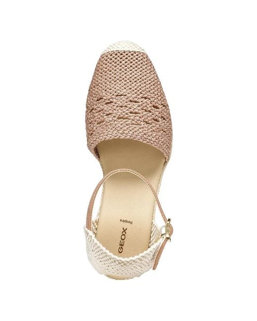 Geox Natural Gelsa Low Wedge Espadrilles