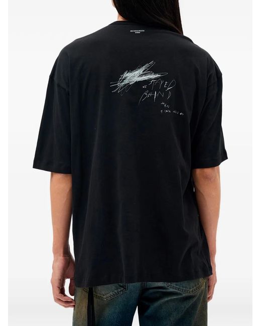 Ann Demeulemeester Black Dieter Graphic-Print T-Shirt for men