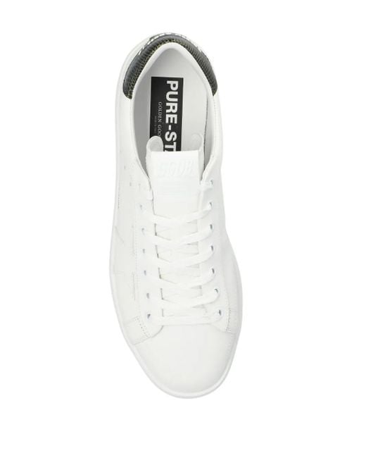 Golden Goose Deluxe Brand White Pure Star Leather Trainers for men