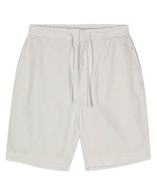 Officine Generale White Phil Straight-leg Shorts for men