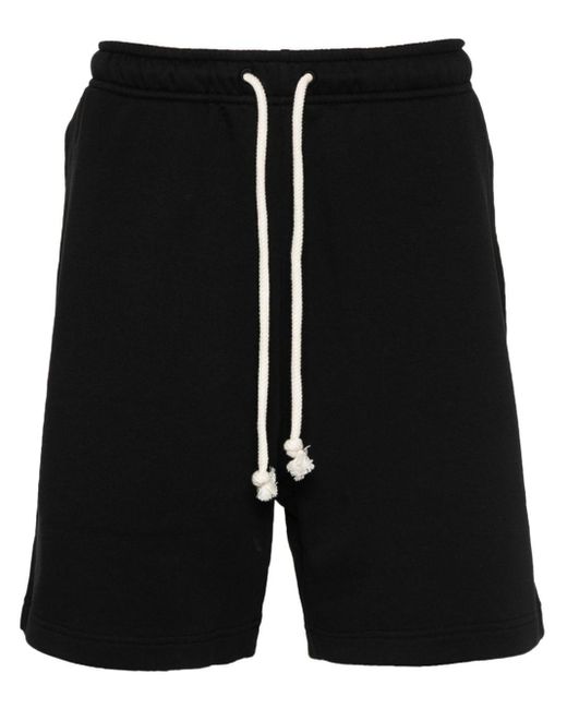 Acne Black Organic-cotton Jersey Shorts