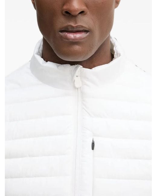 Save The Duck White Cole Quilted Jacket for men