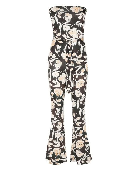 Patrizia Pepe Jumpsuit Met Bloemenprint in het White