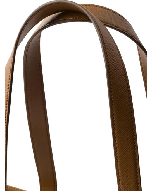 Prada Brown Re-Edition 1978 Medium Re-Nylon And Saffiano Leather Tote Bag