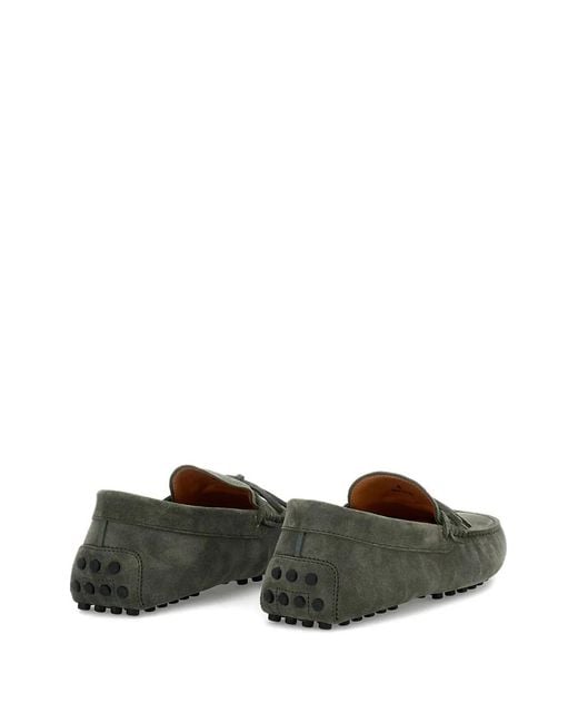 Tod's Green Flat Shoes for men