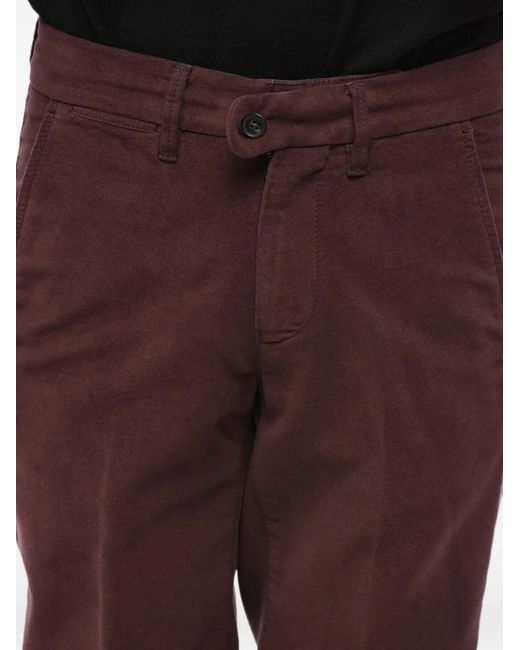 Corneliani Red Slim-Fit Trousers for men