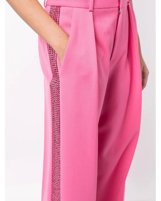 Area Palazzo Broek Verfraaid Met Kristallen in het Pink