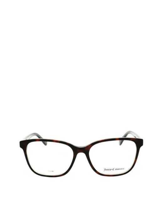 Juicy Couture Black Rectangular-Frame Glasses