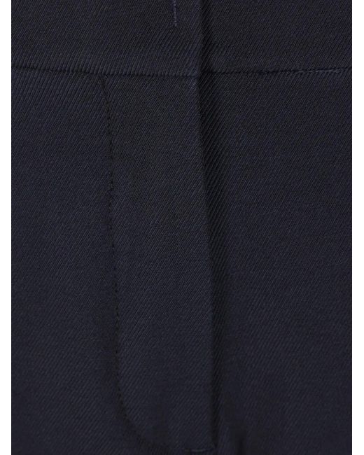 Max Mara Blue Gela Drill Trousers
