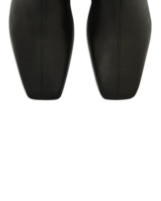 Courreges Black Logo-Plaque Boots