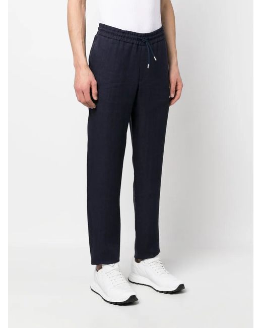 Sease Blue Elasticated Waist Trousers for men
