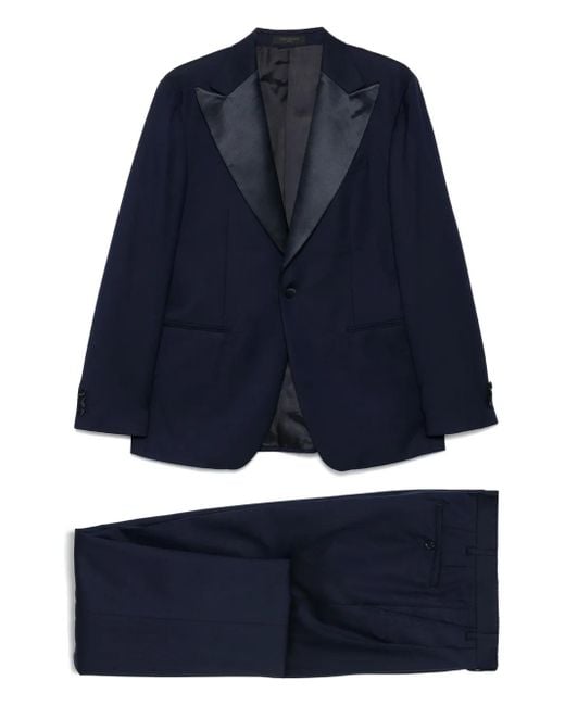 Corneliani Blue Wool Suit for men